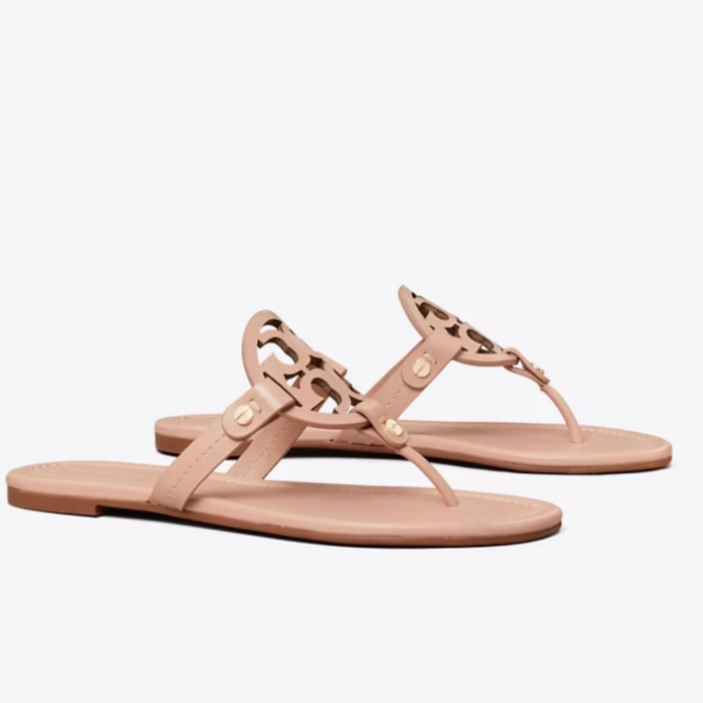 Tory Burch Women's Miller Thong Sandals Light Makeup Size 10.5 $200